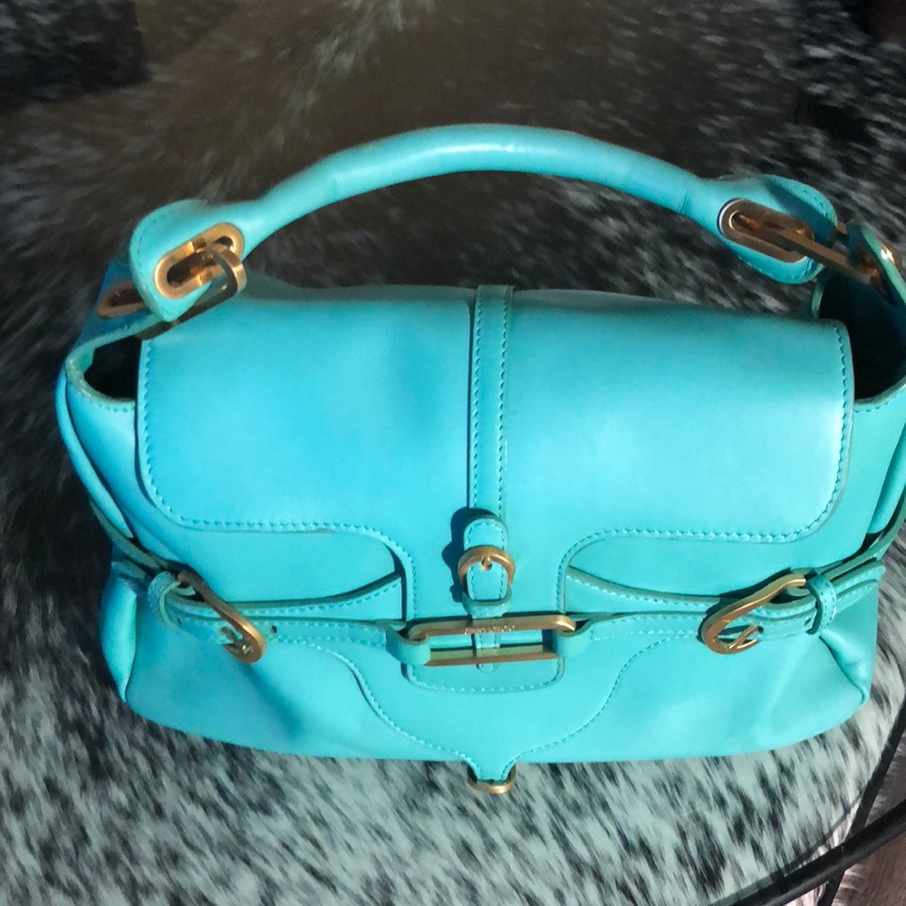 Jimmy Choo turquoise Handbag